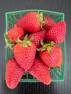 Strawberries in a punnet